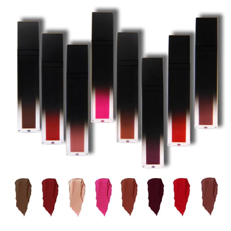 Lippenstift groothandel make-up 8 kleuren matte vochtige vloeibare fluwelen naakt 24 langdurige waterdichte tint aangepaste private label leverancier