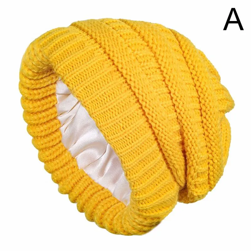 Women\'s Slouchy C2 Yellow Beanie Winter Warm Chunky Skull Cable Knit Hat Cap Amazon.com: Women main image 3