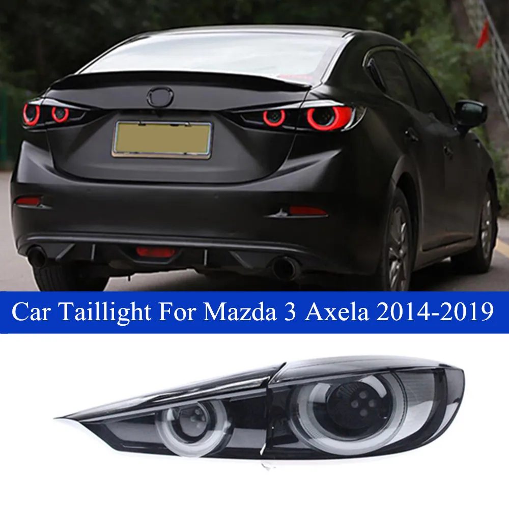 السيارة الخلفية للفرامل الخلف للفرامل العكسية لضوء الذيل ل Mazda 3 Axela LED Alembly Assembly 2014-2019 مصابيح إشارة الدوران الديناميكية