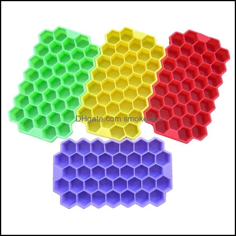 DIY Pops 37 Ice Cubes Honeycomb Ice Cream Maker Form Mould Popsicle Molds Yogurt Ice Box Fridge Treats Freezer