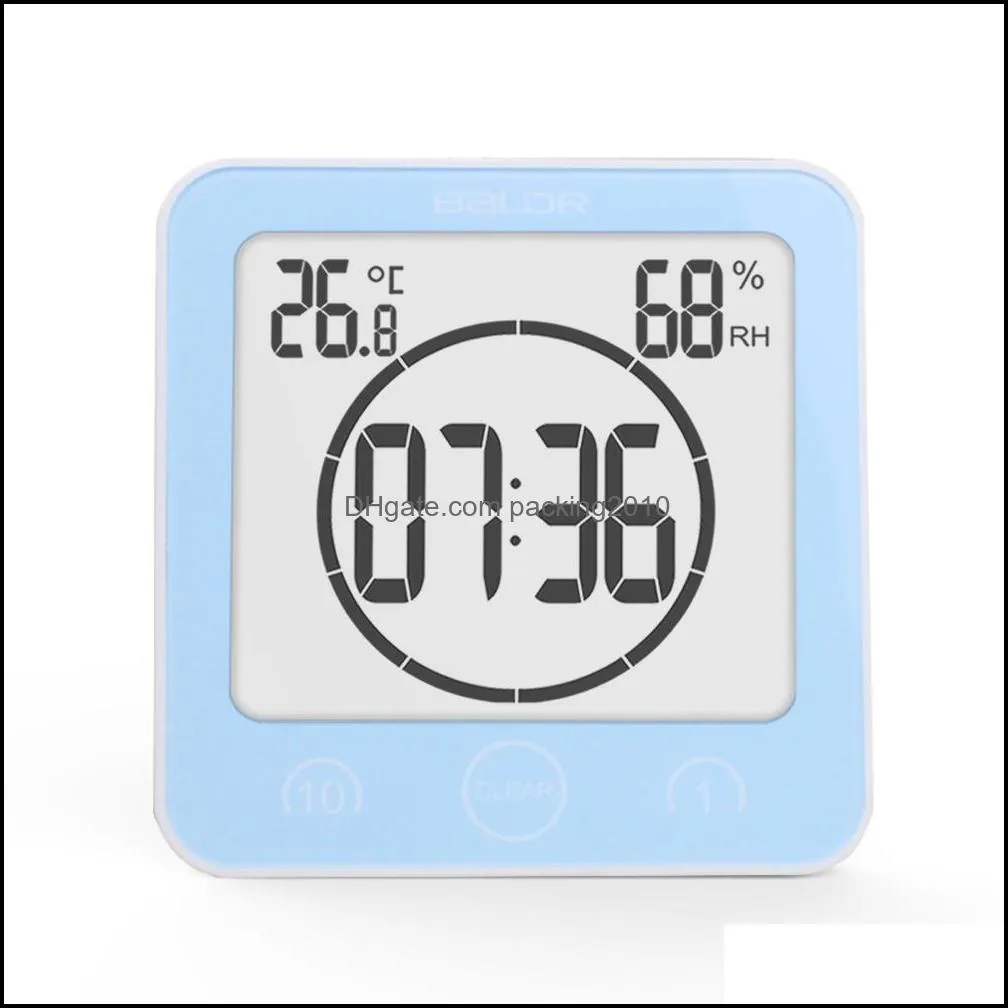 New Digital Waterproof Shower Wall Stand Clock Humidity Temperature Timer