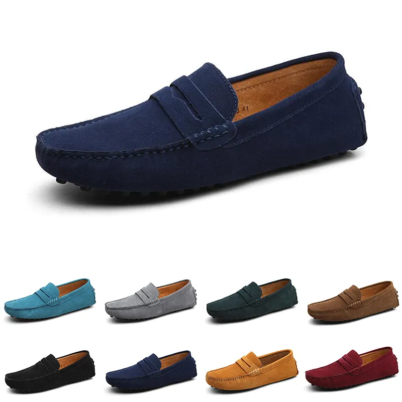 Men Casual Shoes Espadrilles Triple Black Navy Brown Wine Red Green Sky Blue Burgundy Mens Sneakers Outdoor Jogging Walking Two