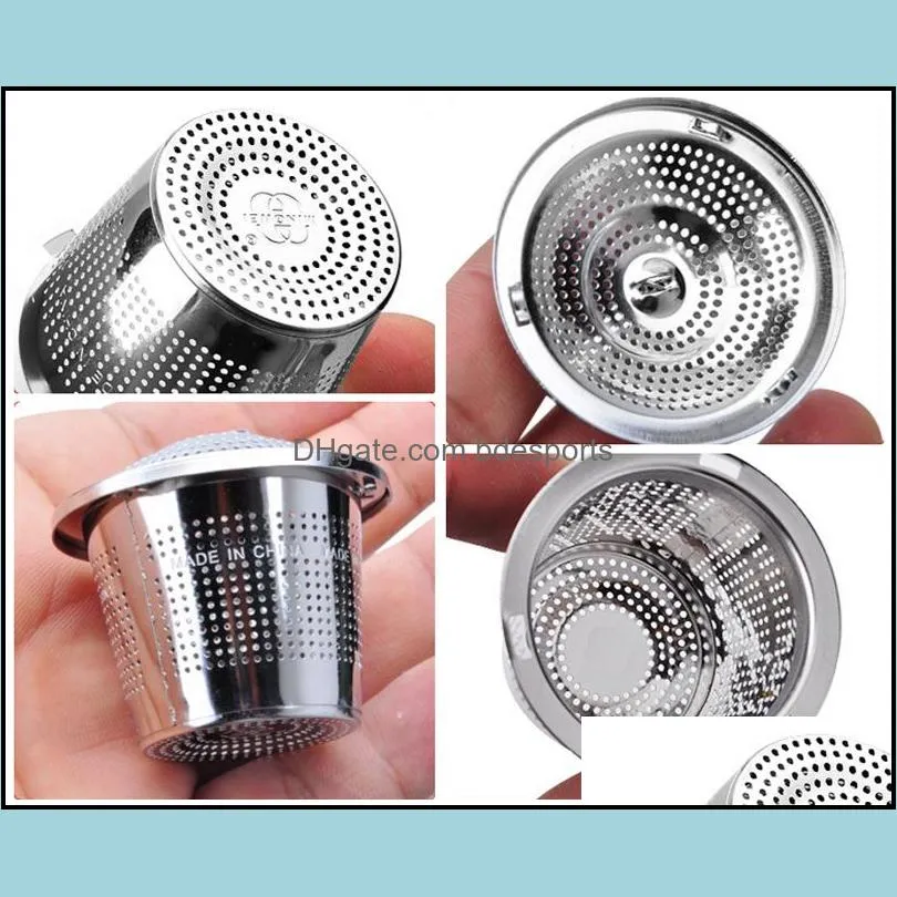 304 Stainless Steel Tea Strainer Coffee Tools Mesh Herbal Infuser Filter Teas Leaf Spice Tea-Strainer for Teapot Kitchen Tool