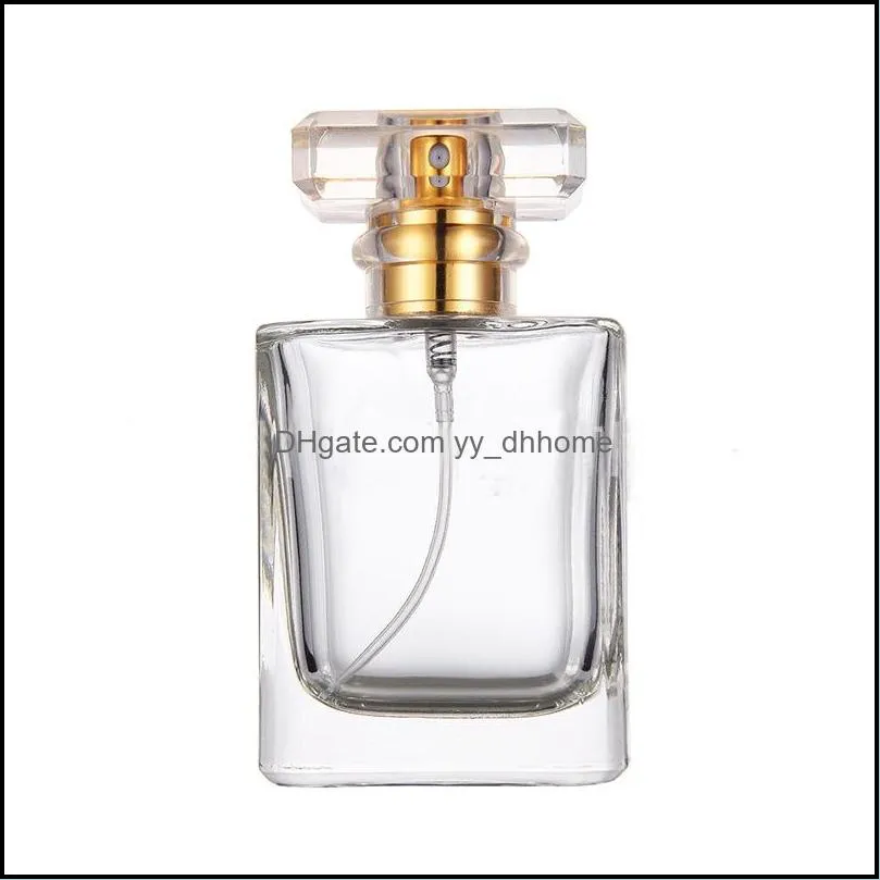 Wholesale Crystal Travel Perfume Bottles 50ml Refillable Empty Perfume Spray Bottles With Atomizer RRA6778