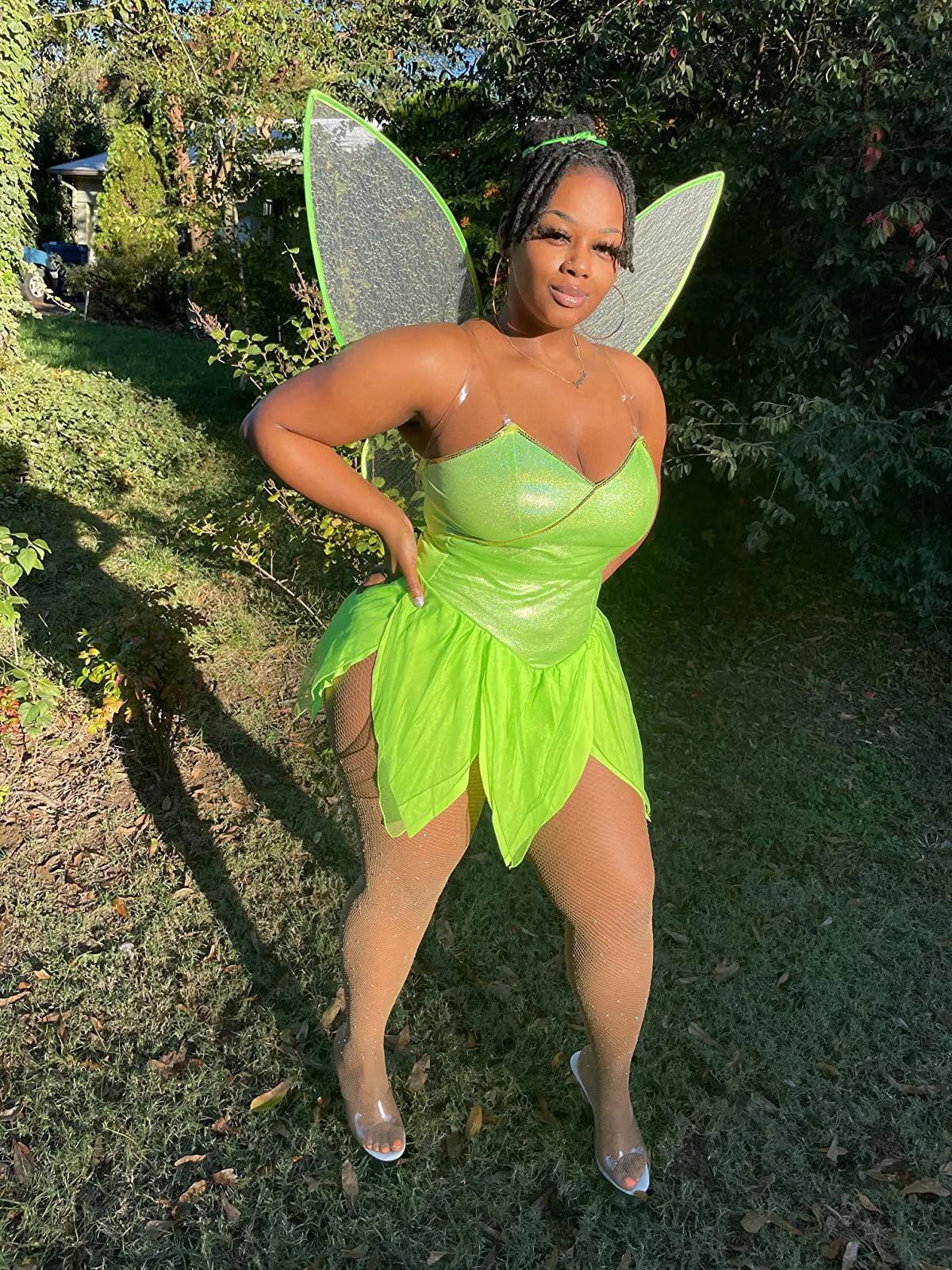 2022 Jul Halloween Costume Cosplay Dress Naughty Fairy Wings Costume