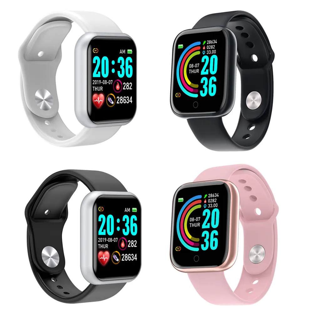 Waterproof Smart Watch Sports Armband Fitness Tracker Sports Heart Rate Monitor Blodtryck Smartur f￶r m￤n Kvinnor