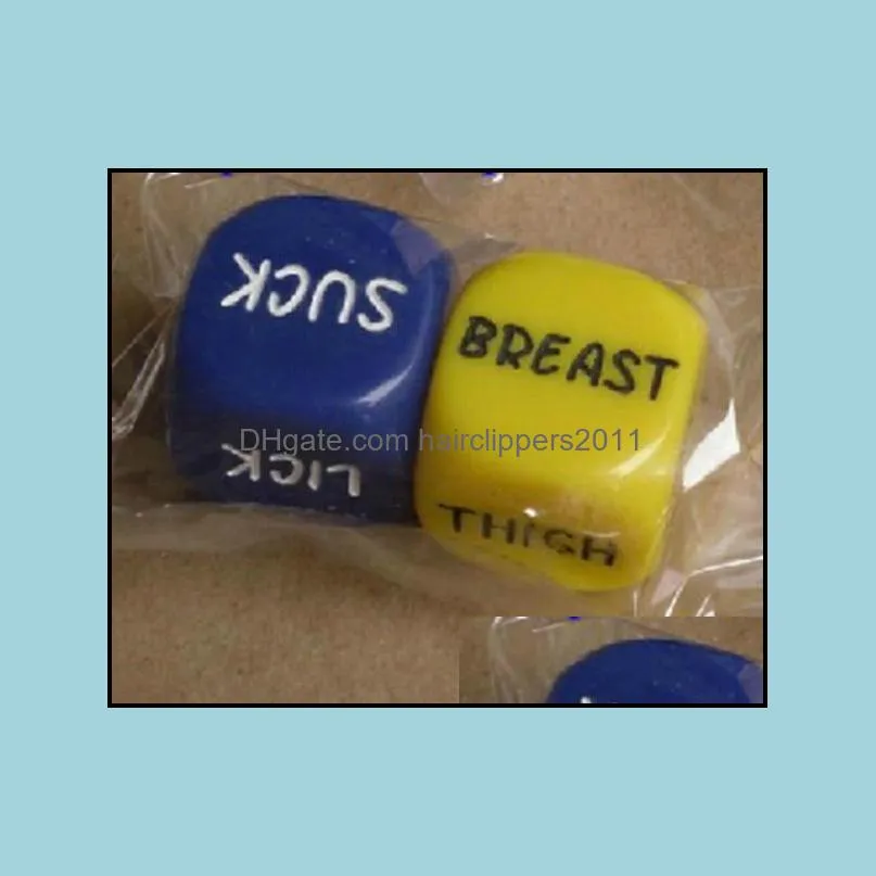 Sex Dice Set Bosons Set 6 Sided Couple Dice Game Dices Sexy Toy 20mm Good Price High Quality 2pcs/set #S4