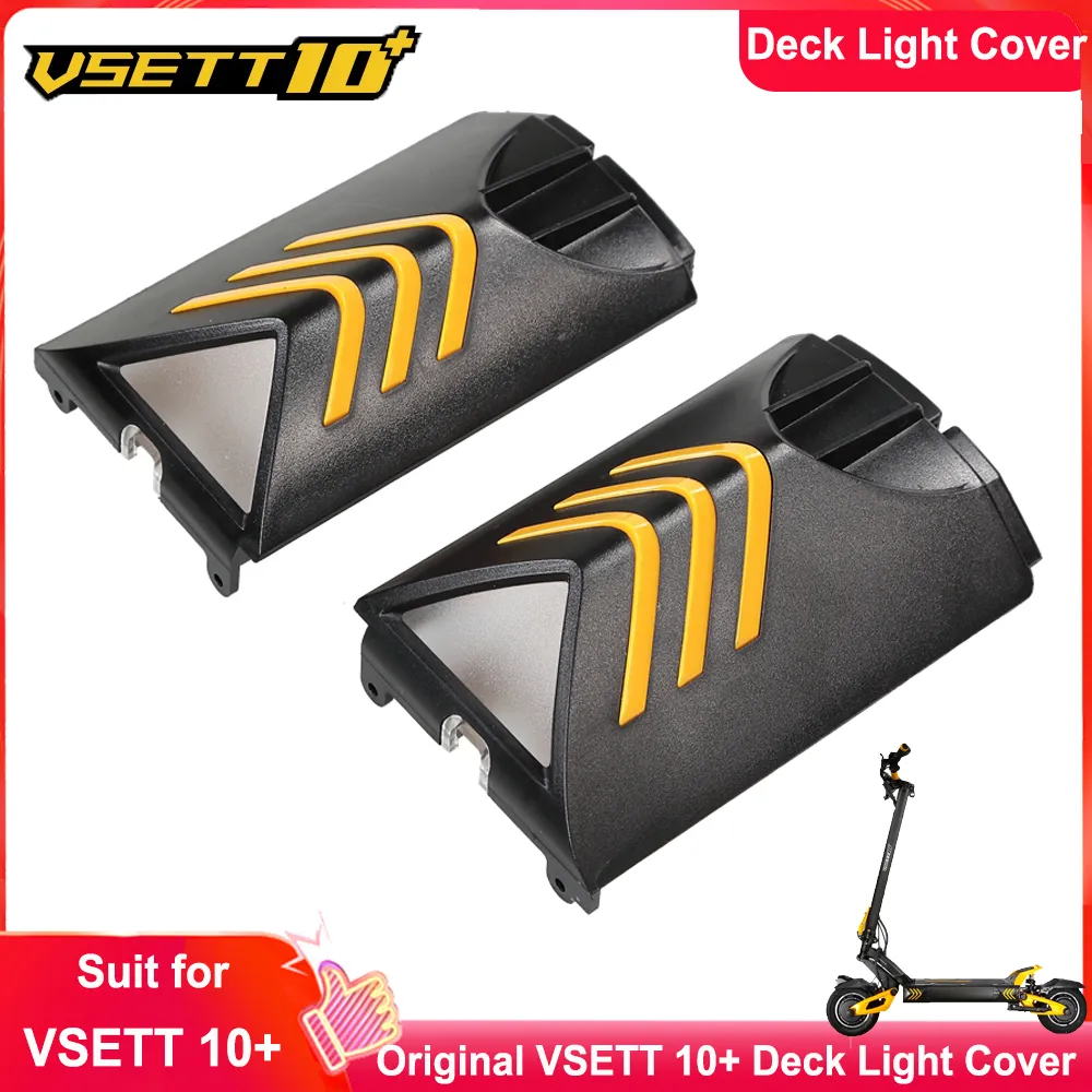 Couvercle de lumière de pont de scooter électrique VSETT 10 Plus d'origine pour VSETT 10 Plus Capuchon de protection de lumière de bord de carte avant et arrière en plastique