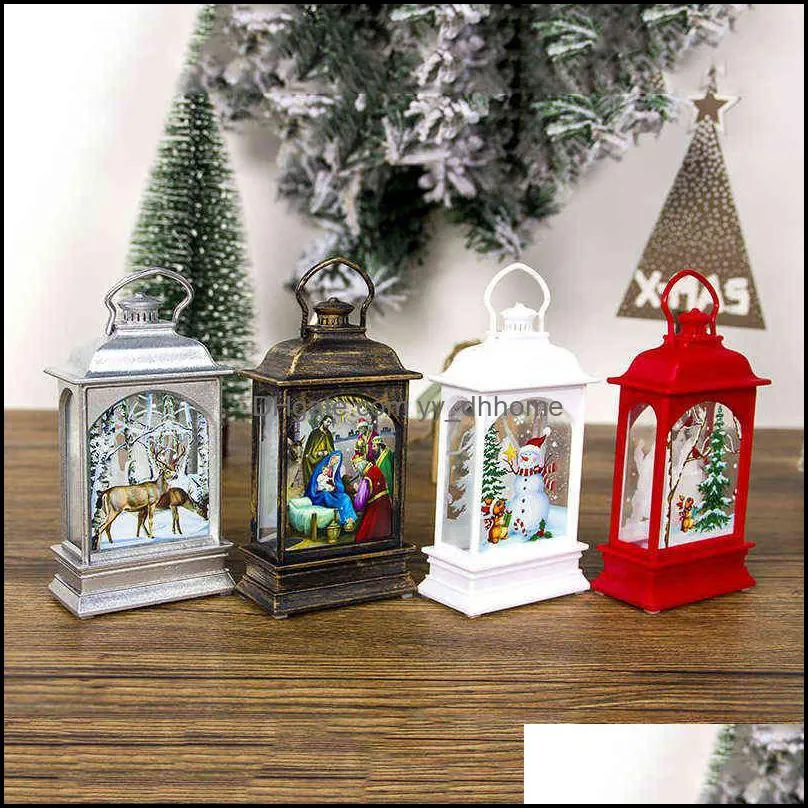 christmas candle holders candlestick hanging light pendant table lamp decoration ornament elk snowman santa pattern xmas hang lights