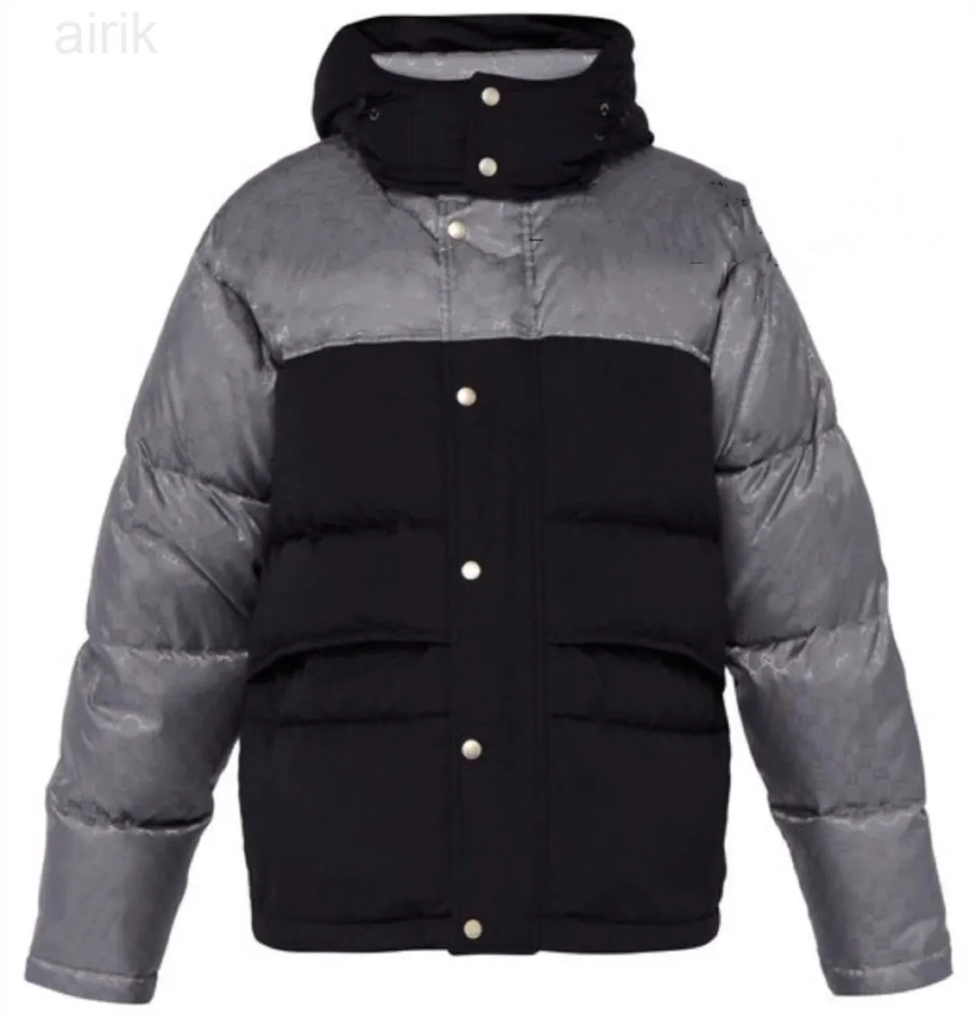 2023 Luxe Merk Mannen Nylon Gezwollen Korte Donsjack Zwart Winter Mode Mannelijke Warme Capuchon Rits Sport Jas Designer windjack Maat L/XL/2XL/3XL/4XL