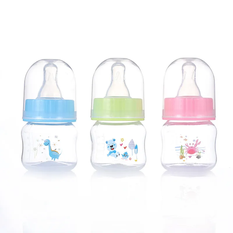 50ML Baby Newborn Nursing Nipple Bottle Silicone Pacifier Milk Water Feeding