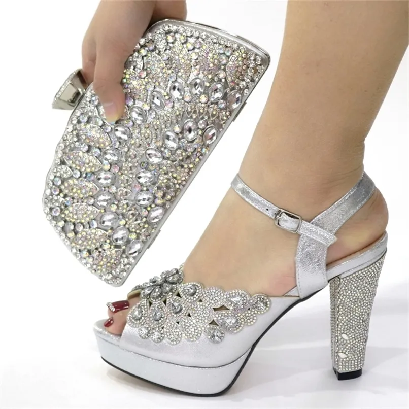 Silver grey wedding shoes and bag shop