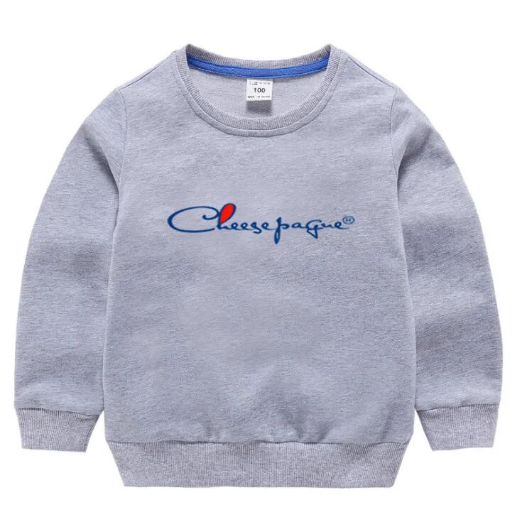 Autunno Ragazzi E Ragazze Felpa con cappuccio in tinta unita 2022 Nuovi bambini Cotone sottile Casual a maniche lunghe con cappuccio Maglioni Abbigliamento per bambini