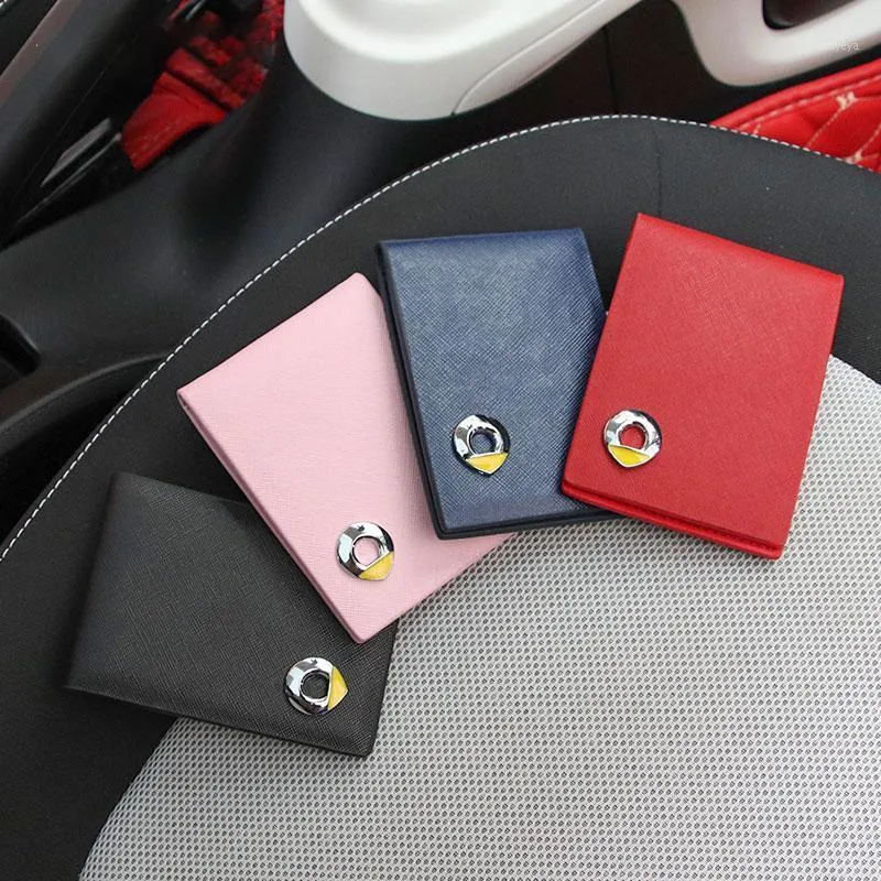 Car Organizer Leather Driving License Bag Stowing Tidying Fashion Card Cover For Smart 450 451 453 Fortwo Forfour Accessories