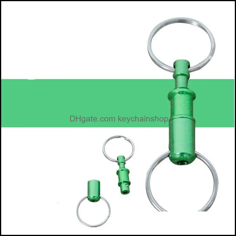 outdoor camping tactical backpack key ring carabiner climbing double key ring locking hanging padlock keychain