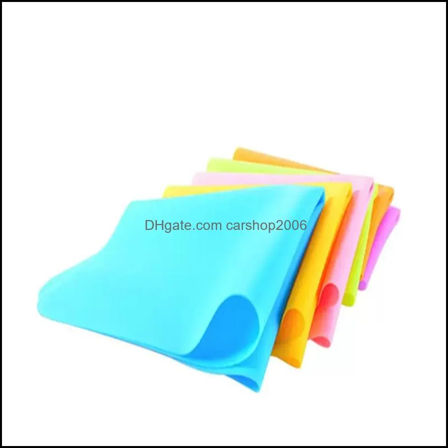 40x30cm Silicone Mats Baking Liner Muiti-function Silicone Oven Mat Heat Insulation Anti-slip Pad Bakeware Kid Table Placemat