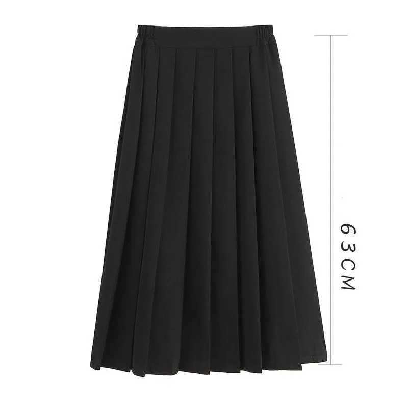 Saias de grandes dimensões saia longa saia feminina feminina feminina Casual Casual Jupe Faldas Autumn School School Uniformes AK Punk Skirtskirts