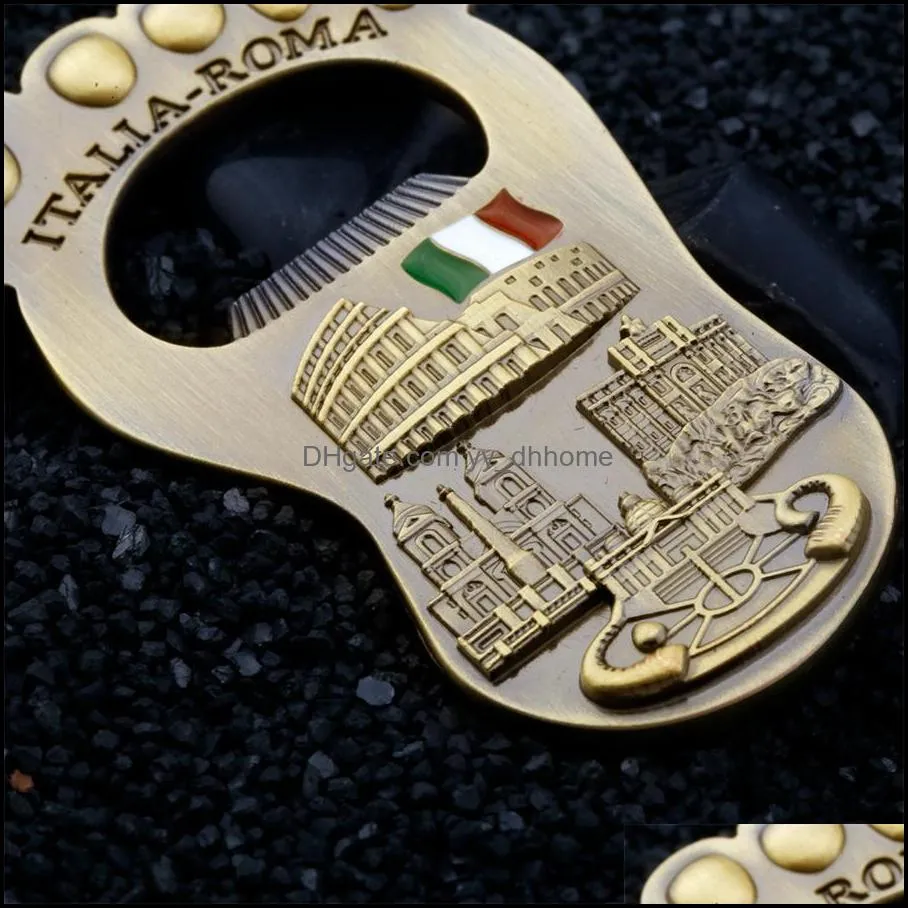 Other Bar Products Metal refrigerator pasted bottle opener Italian big foot souvenir retro crafts creative