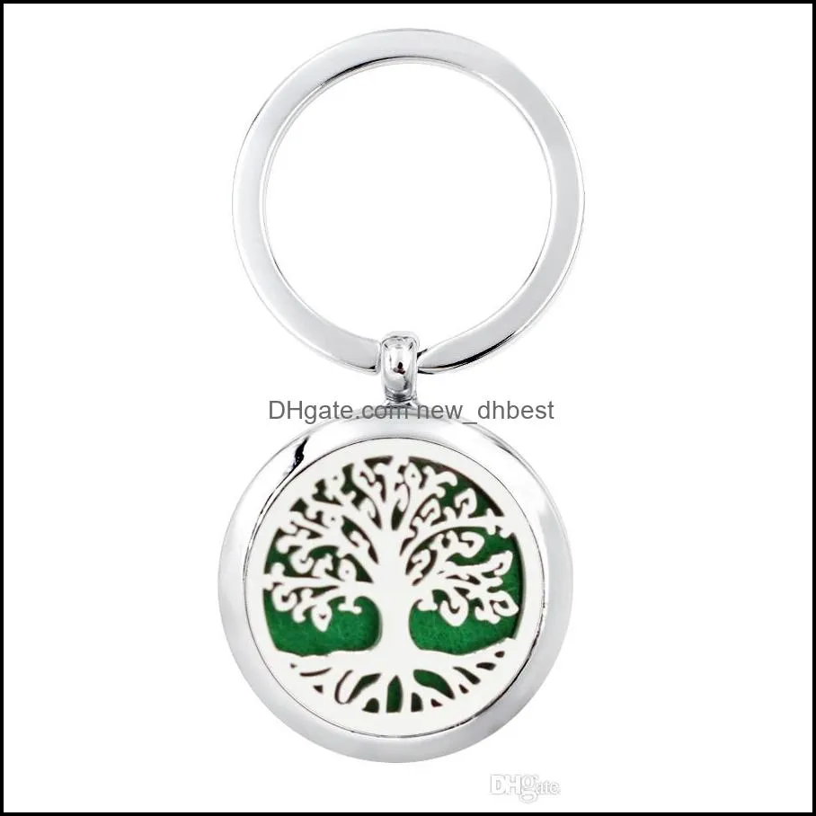 Key Rings Jewelry More Options Tree Of Life Aromatherapy Keyring