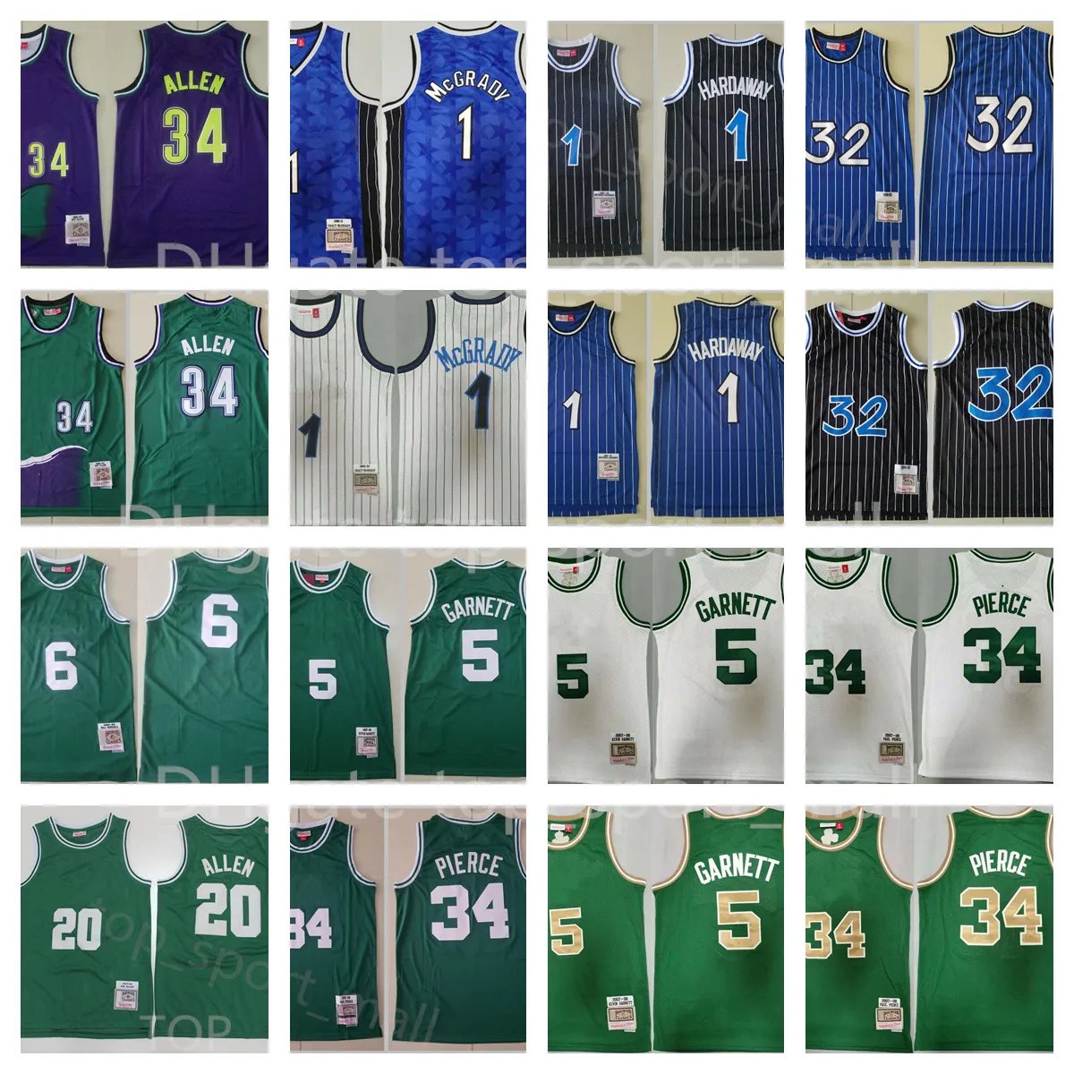 Vintage Stitched Basketball Jersey Paul Pierce Kevin Garnett Ewing Allen McGrady Hardaway Carter Polyester Sleeveless Mens From Wensbag 17.52 DHgate.Com