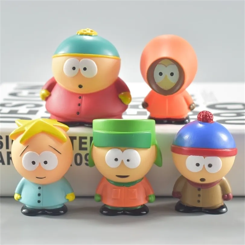 5 pièces/ensemble jouet de parc du sud cadeau de poupée de parc austral créatif pour enfants décoration de la maison moldel 220418