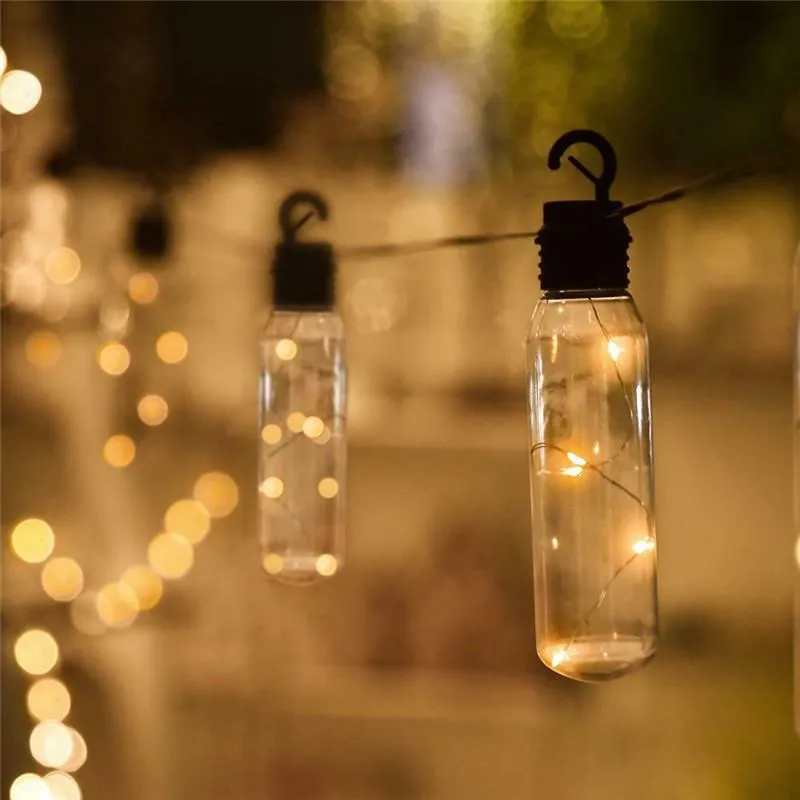 Stringhe Lampada da esterno impermeabile lampada solare per lampada per cordoncino per festival dell'anno natalizio