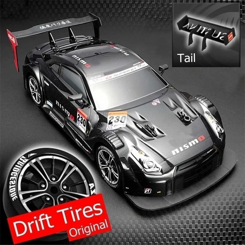 116 58 км ч RC Drift Racing Car 4WD 24G Высокоскоростной GTR DEMOTE MAX 30M Дистанция управления Электронные хобби игрушки автомобильные подарки 220720