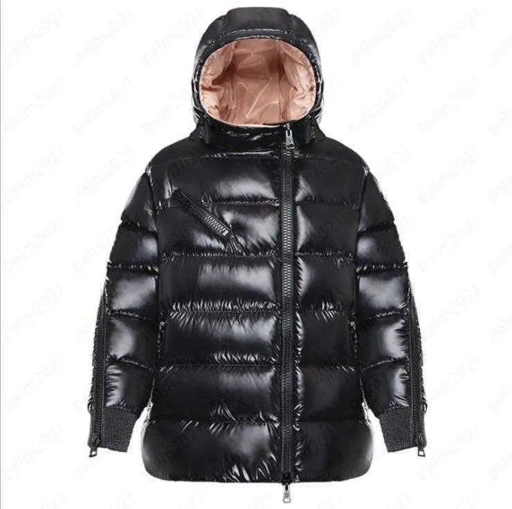 Womens Designer Fashion Down jacket France Brand Ladies Jacket Oblique Zipper A-line Hooded Solid Color jackets 0-3 Size