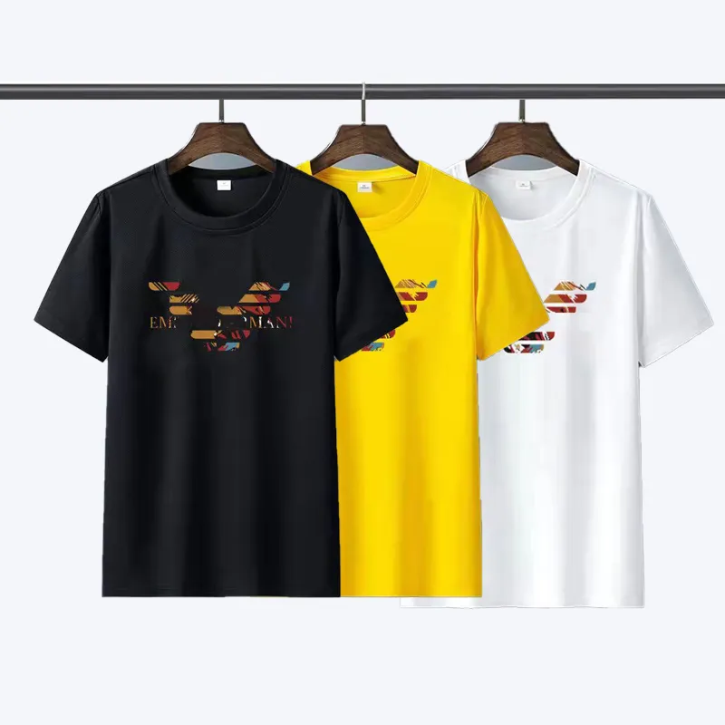 Erkek t gömlek tasarımcı T-Shirt erkekler düz renk üst tişört Tees nefes tişörtleri tasarım tee gevşek tişörtleri kısa kollu giyim S-5XL tops