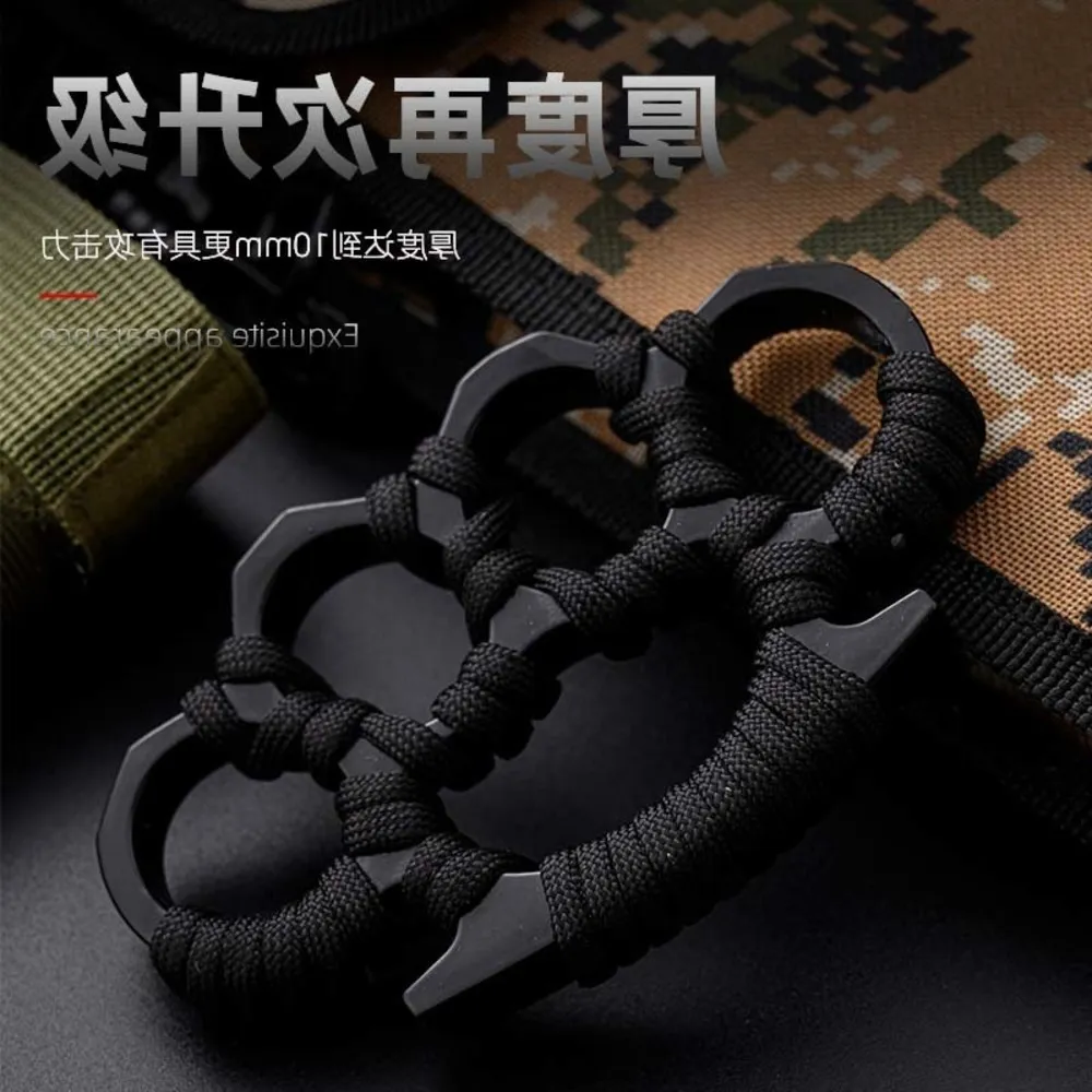 EDC Finger Tiger Tiger Defense Hand Buckle Fist Legal Four Boxer Box Brace Glass Fiber Broken Window Window Vtx3