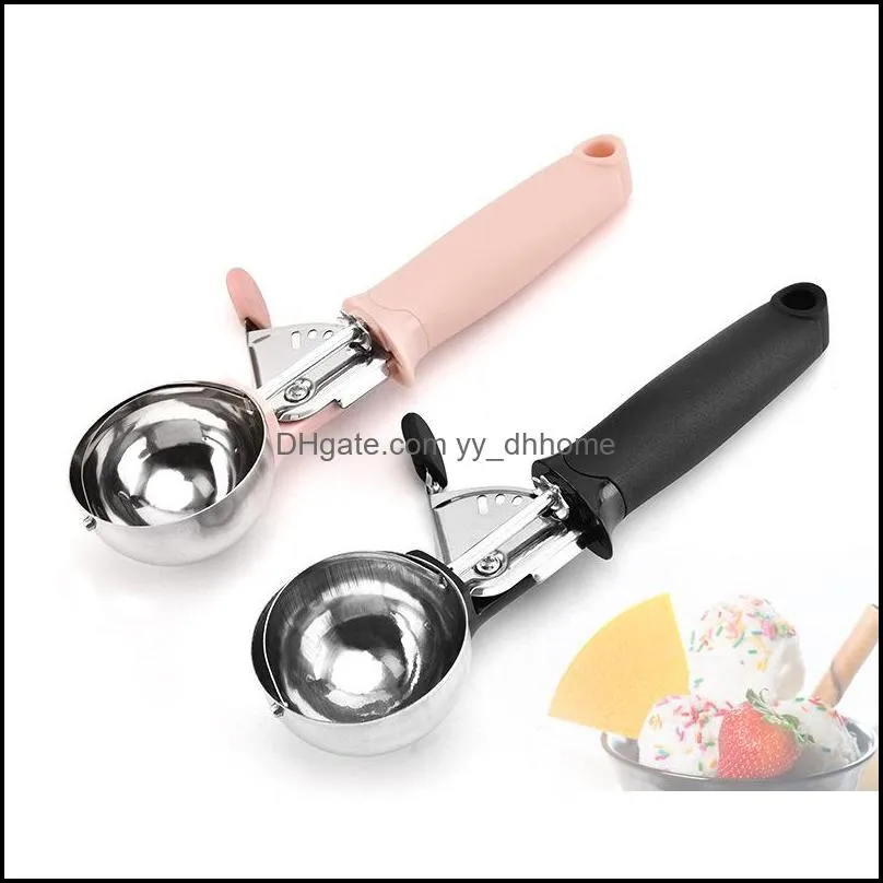Stainless Steel Ice Cream Spoon Fruits Chocolates Modelling Scoop Modelling Household Kitchen Tools Spherical Spoons Convenient New 6 8mt