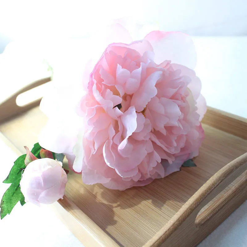 Silk peonies roses artificial flowers (45)