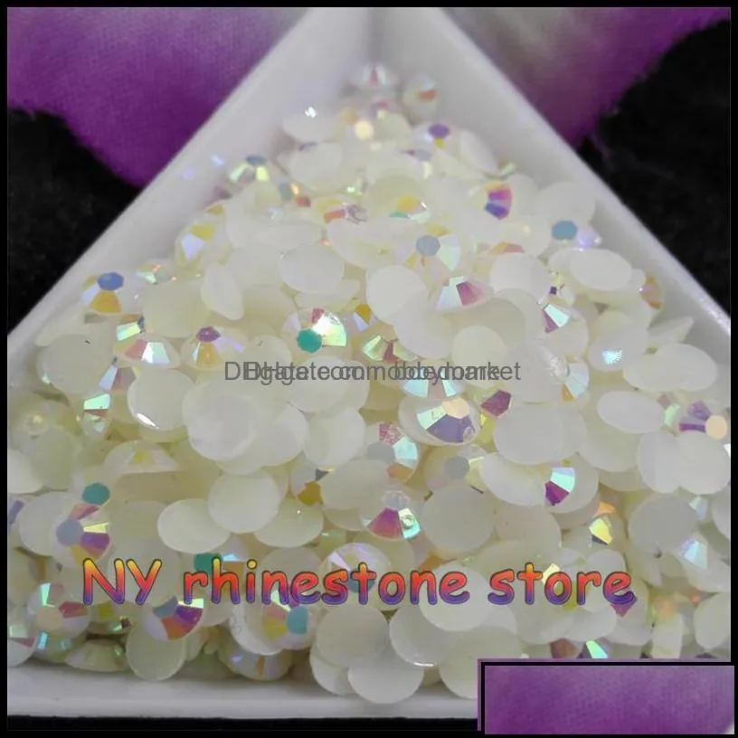 rhinestones loose beads jewelry 5000pcs/bag ss16 4mm 10 color jelly ab resin crystal flatback super glitter nail art strass wedding