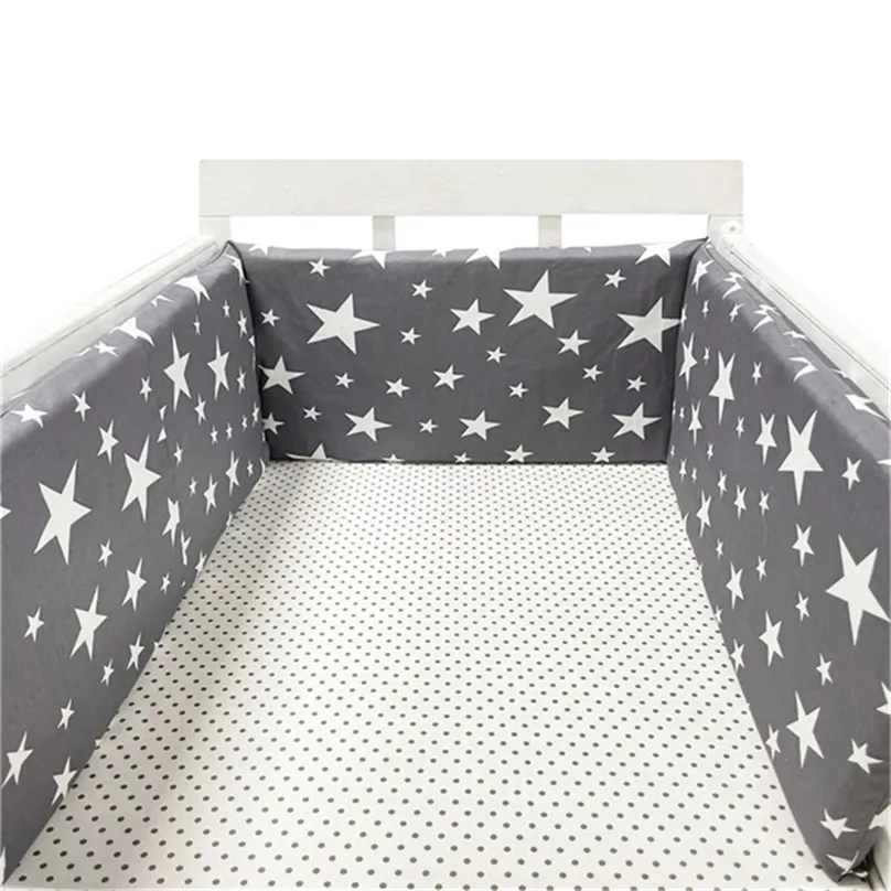 Trilhos de cama 200x30cm bebê berço cerca algodão cama proteção corrimão engrossar pára-choques berço em torno do protetor decoração do quarto do bebê 231201