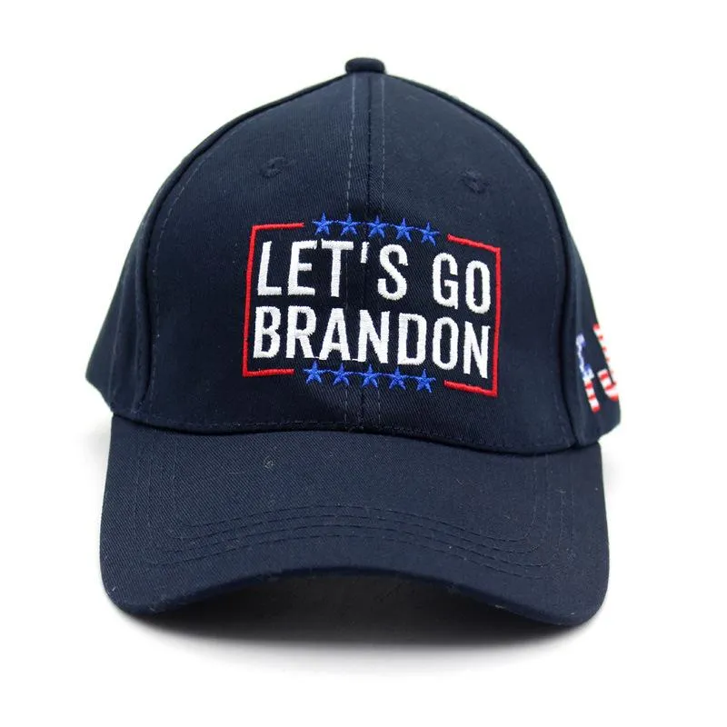 Let`s Go Brandon Baseball Cap Party Hats Dome Embroidered Sun Cotton Hat 3colour