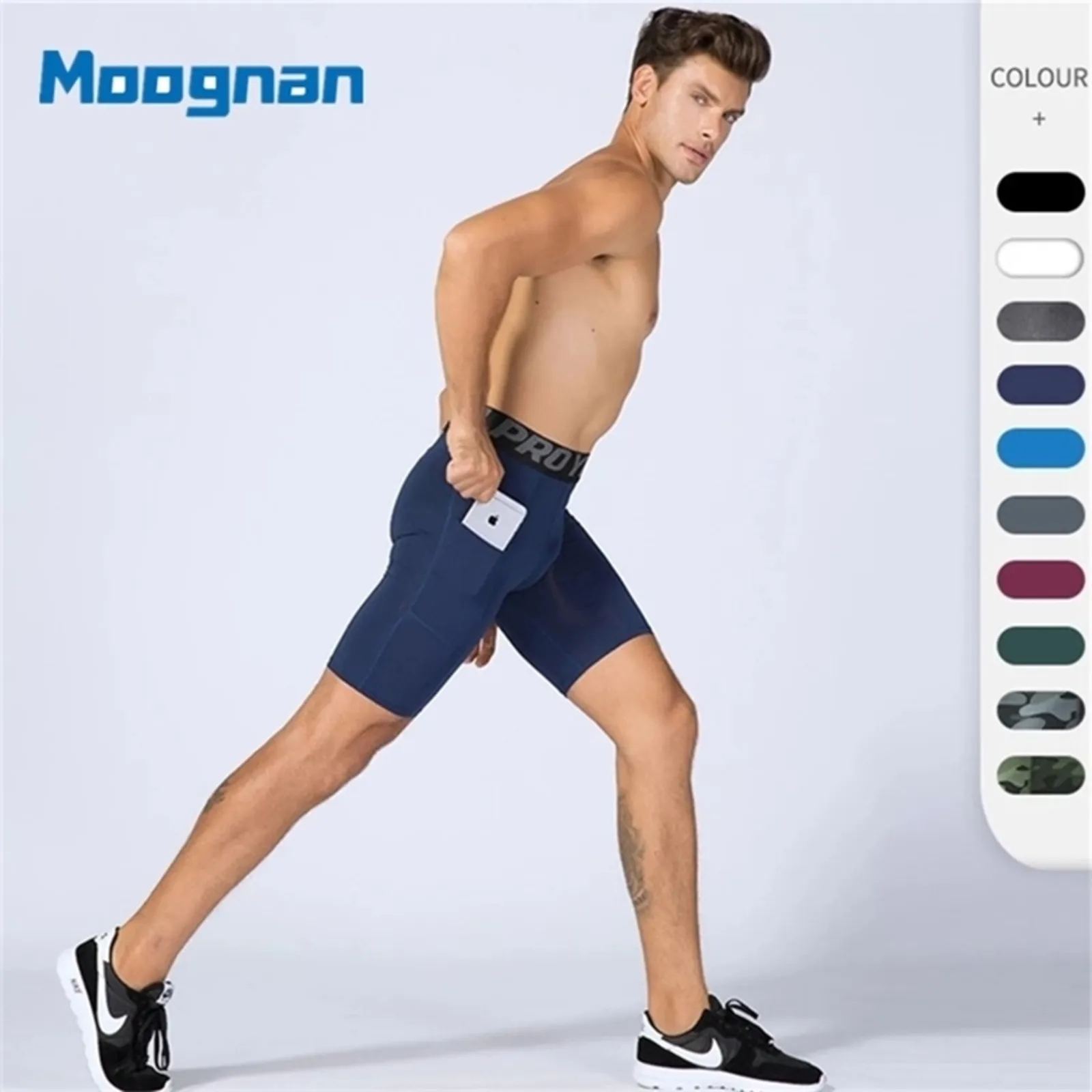 Män sportgymkomprimering under basskikt shorts tights halva atletiska män snabbt torkande mager ridning 2xl mager fitness kort 220627