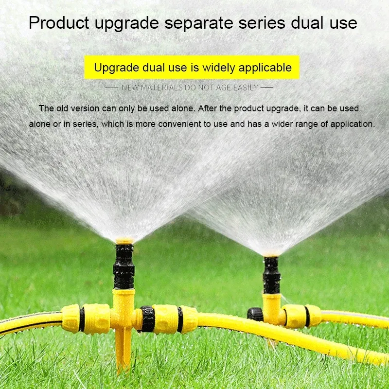 360 Degree Automatic Sprinkler Lawn Irrigation Head Adjustable Spray Nozzles Roof Cooling Sprinkler Industry Garden Supply Watering Equipments