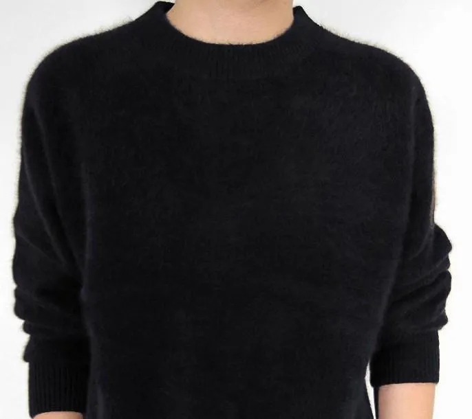 Erkek Sweaters Erkekler Düz Renk Örgü Mink Cashmere Sweater Erkekler Örgü V Yastık ve O-Neck Pulloversmen's