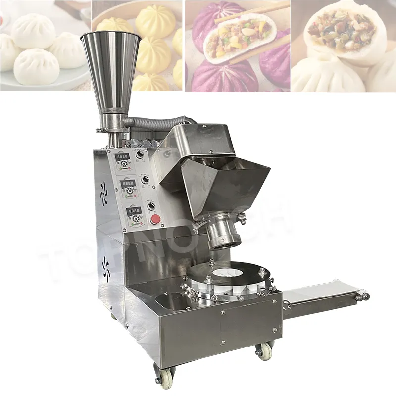 Máquina de enchimento automática Baozi Tamanho ajustável e espessura Fabricante de pão cozido no vapor