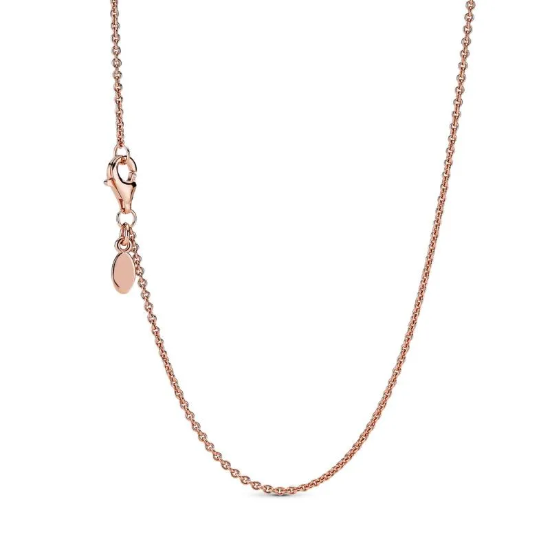 Catene autentiche argento sterling 925 nacklace for women a catena abbinata a pendente rosa nacklacechains
