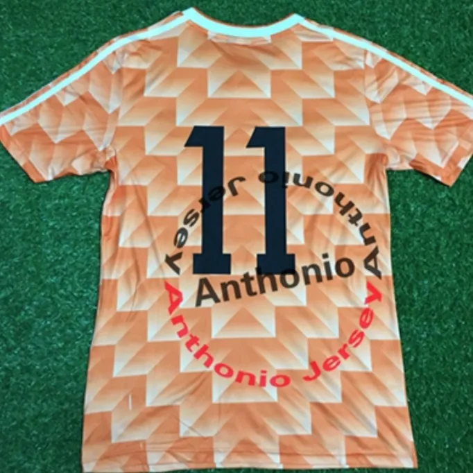 1987 1987 레트로 축구 유니폼 van Basten 12 Gullit 10 Koeman 4 태국 셔츠 Holland Quality Uniforms Camiseta Kits Maillots de Football Jersey