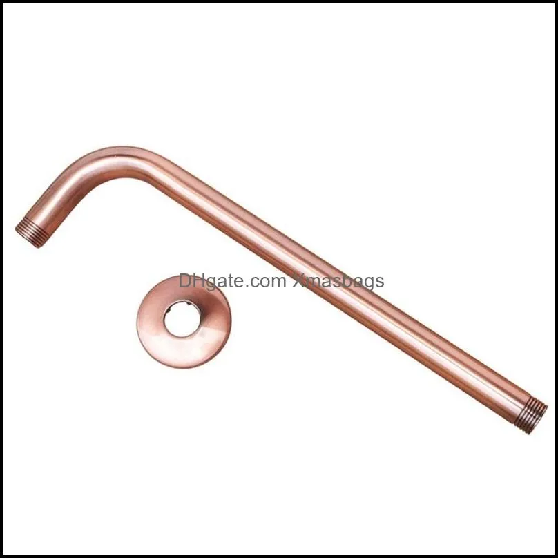 antique red copper 8inch round rainfall arm water saving hand held head spray 1.5 m shower hose 200925