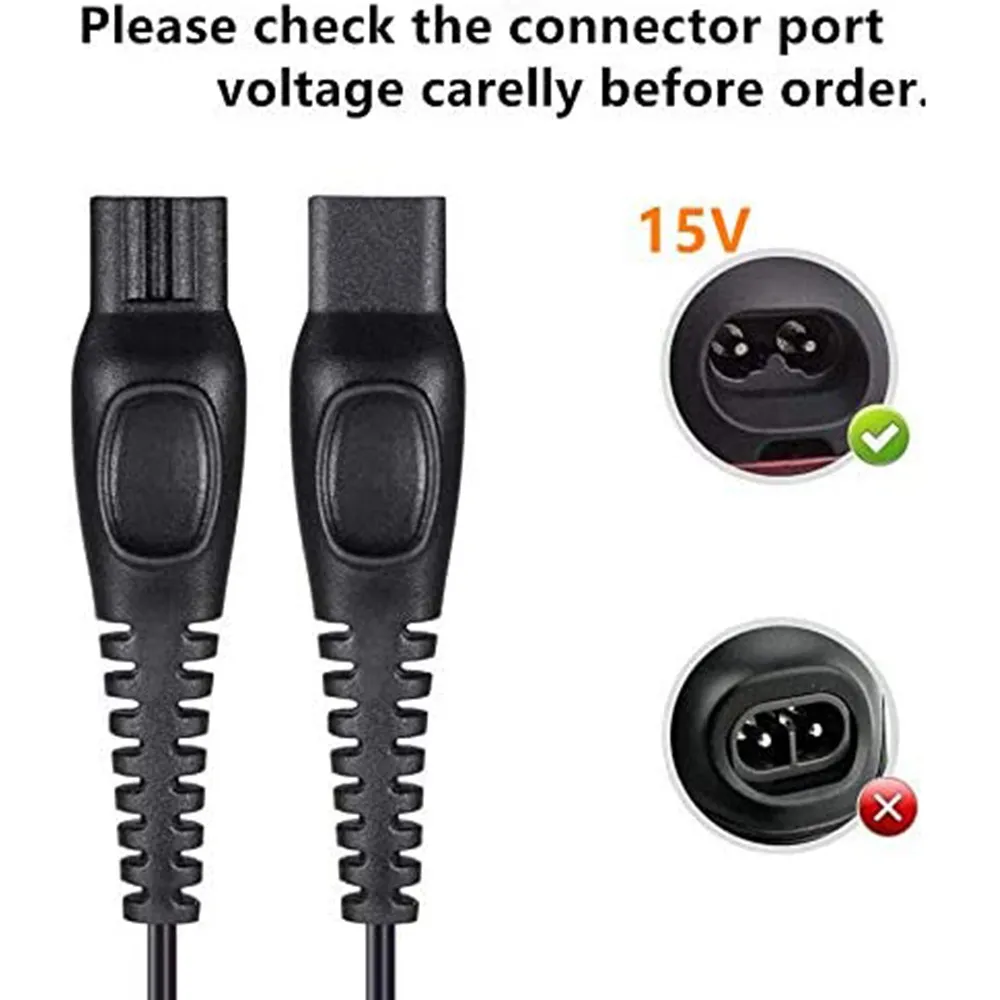 Cable Cargador De 15V Para Afeitadora Philips, Cable De Alimentación De  Repuesto USB Para Cargadores De Maquinilla De Afeitar HQ8505 Norelco 9700  9300 8900 De 4,27 €