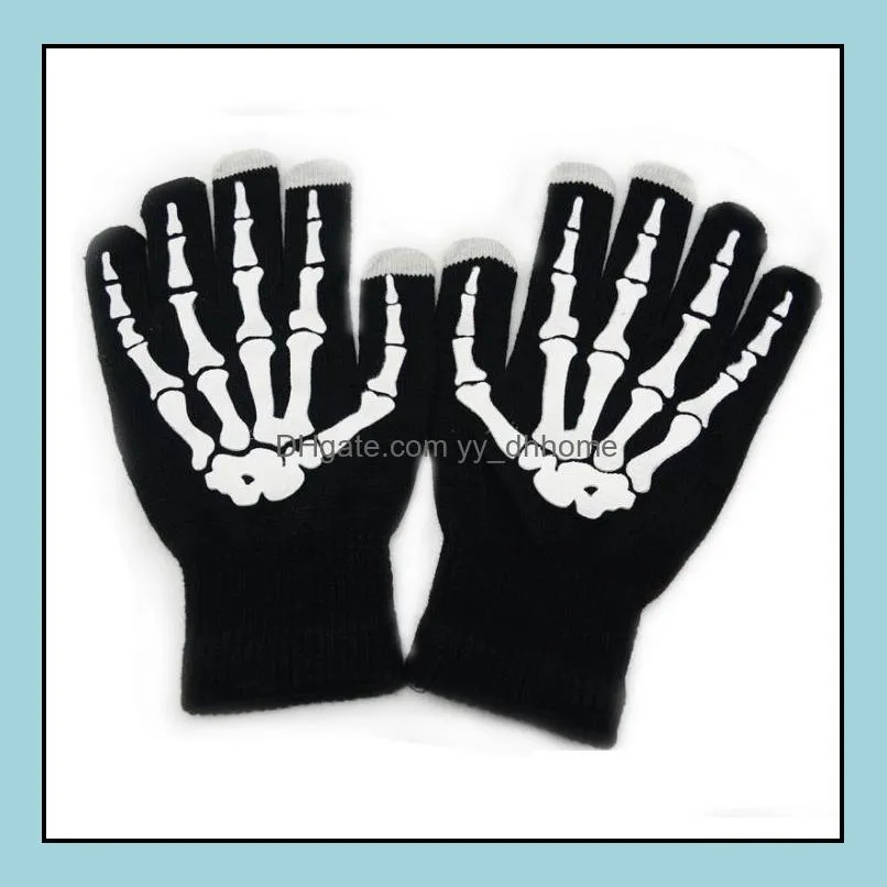 party favor cotton nylon led flashing gloves light up leds finger lights gloves-led glove glow sn4452
