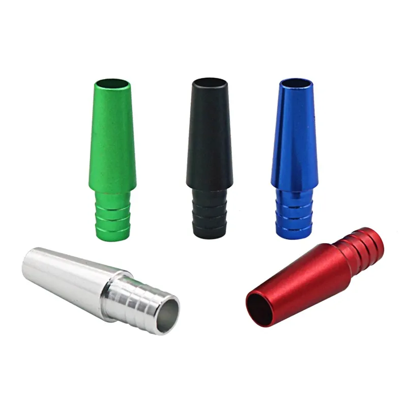 Smoking Colorful Aluminum Alloy Joint Portable Adapter Connector Holder Filter Tube CigaretteFor DIY Diameter 12mm Hookah Shisha Silicone Hose