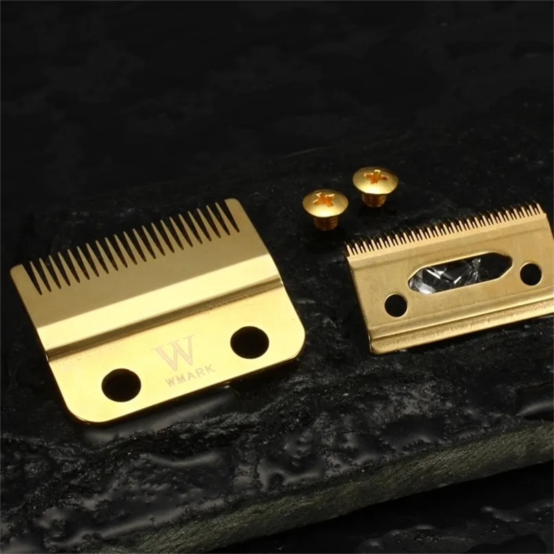 Lame de tondeuse à cheveux professionnelle WMARK 2 trous couleur arc-en-ciel argent doré remplacer la lame W 2 pour tondeuse professionnelle 220712