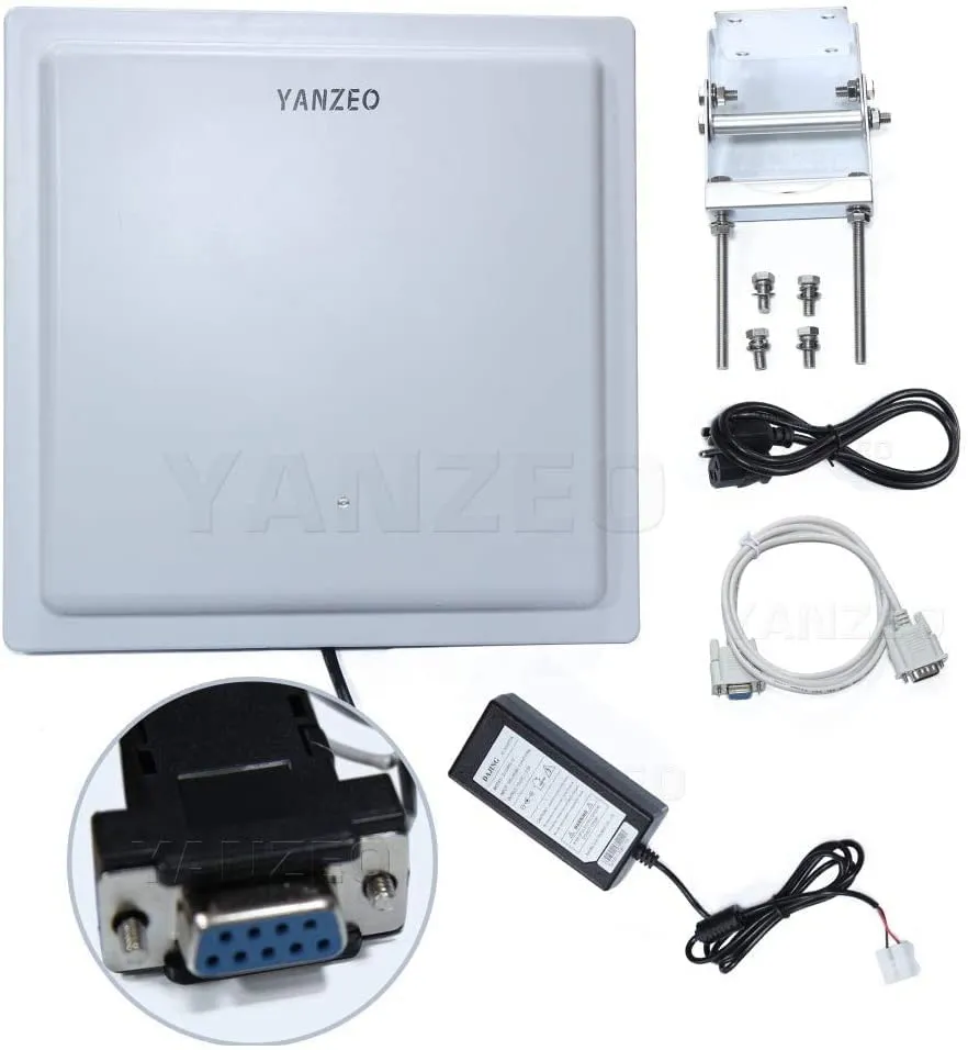 YANZEO SI801 UHF RFID READER 25M長距離12DBIアンテナRS232/RS485/WIEGAND READERパーキングシステム入り口ゲートウェイ屋外IP54アクセス制御