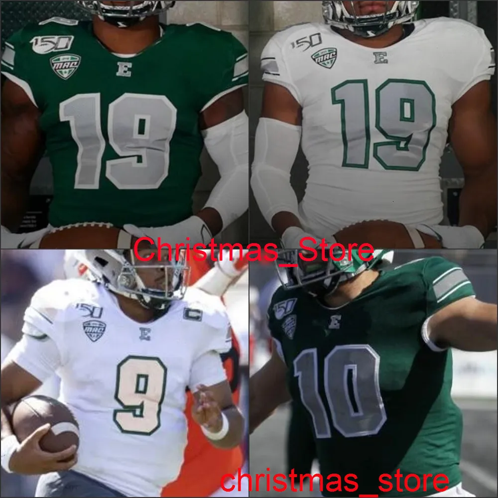 Emu Eastern Michigan Eagles Jersey 33 Breck Turner 87 Mathew Sexton 12 Tyler Wiegers 20 Blake Banham Men Women Youth Stitched Football