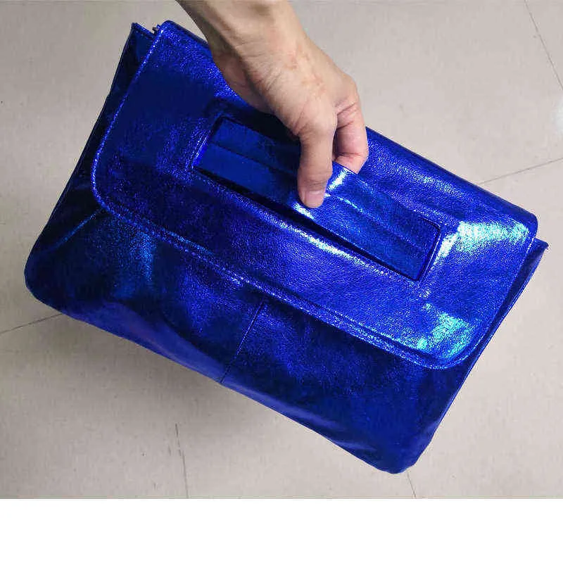 Wieczorowe sprzęgła worka na skórzane crossbody dla żeńskiego laptopa torby na ramię na torebkę MacBook Big Ladies torebka 220709