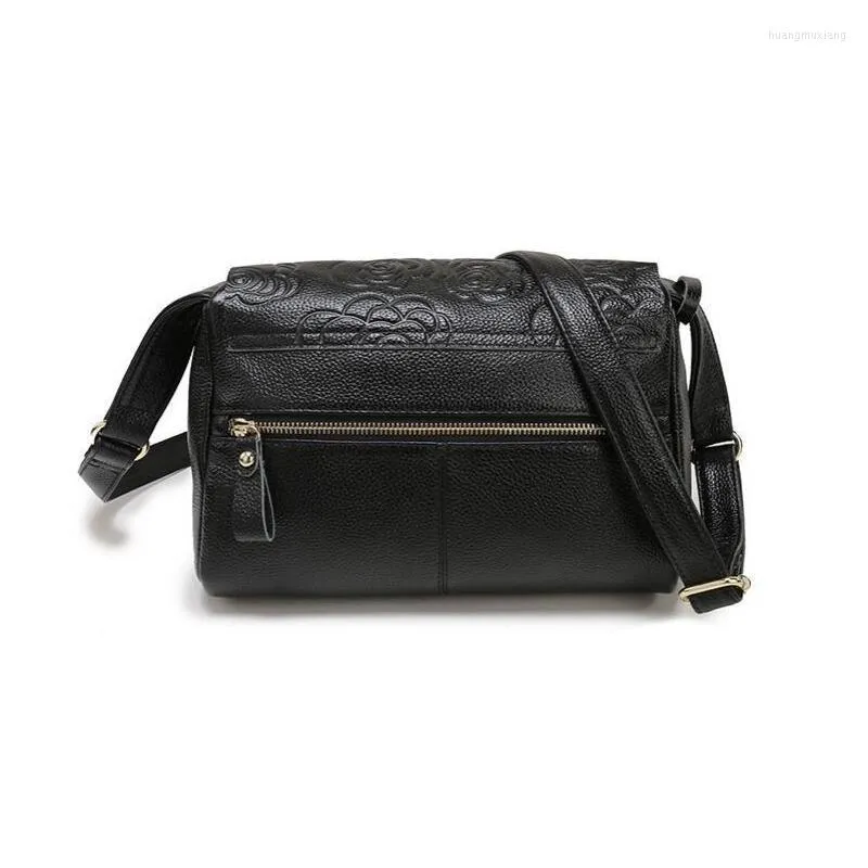 Abendtaschen Handtaschen Luxus Frauen Designer Echtleder Schulter für kleine bedruckte Umhängetasche Messenger Bag Damen BlackEvening